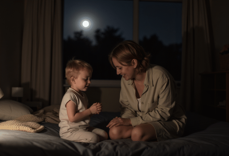Mother and Child Praying